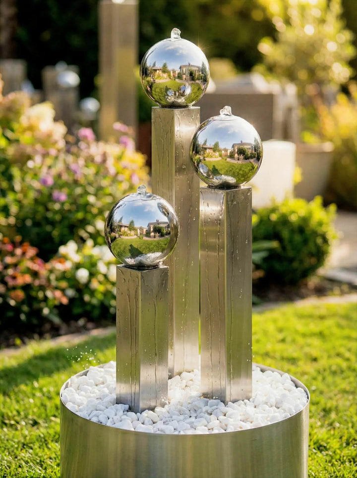 Balance Spera Compact 56 Edelstahl Gartenbrunnen