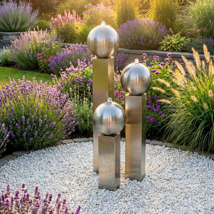 Balance Spera Compact 56 Edelstahl Gartenbrunnen